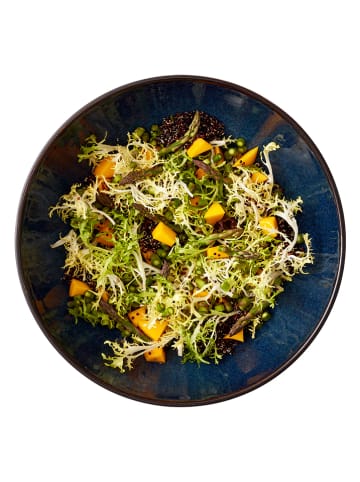 Bitz Salatschüssel in Dunkelblau/ Schwarz - Ø 30 cm