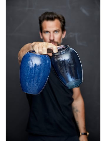 Bitz Wazon w kolorze granatowym - wys. 20 cm