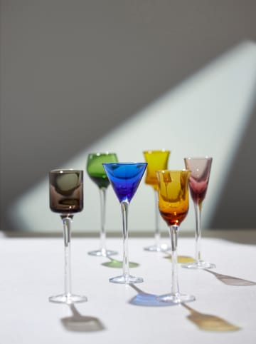 Lyngby Glas Kieliszki (6 szt.) w różnych kolorach do drinków - wys. 16 cm