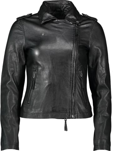 Apple of Eden Lederjacke in Schwarz