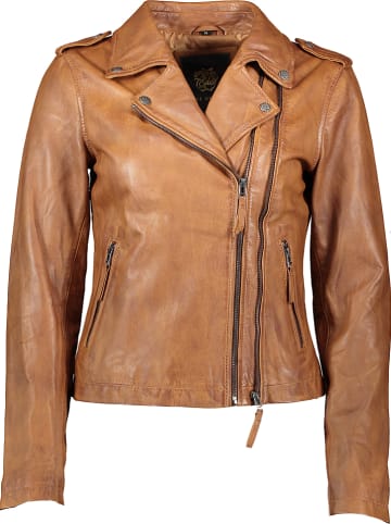 Apple of Eden Lederjacke in Cognac