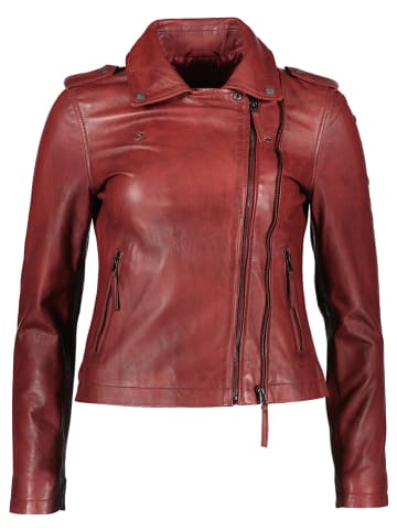 Apple of Eden Skórzana kurtka w kolorze bordowym