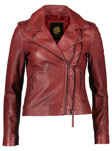 Apple of Eden Lederjacke in Bordeaux