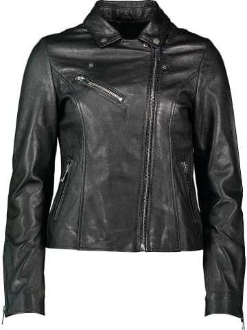 Apple of Eden Leren jas zwart