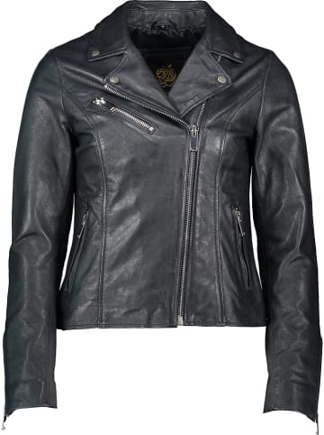 Apple of Eden Skórzana kurtka w kolorze granatowym