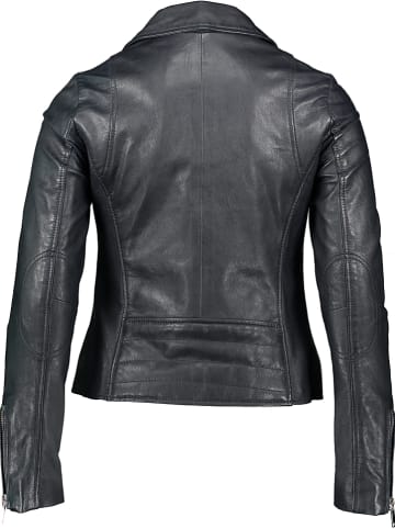 Apple of Eden Skórzana kurtka w kolorze granatowym