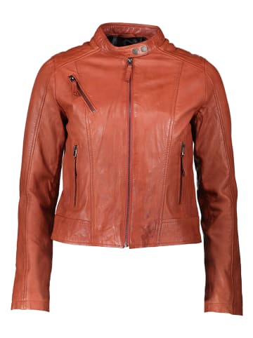 Apple of Eden Lederjacke in Hellbraun