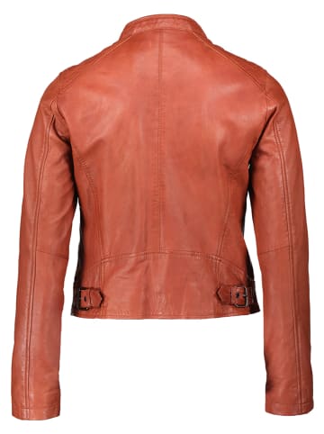 Apple of Eden Lederjacke in Hellbraun