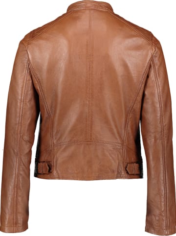 Apple of Eden Lederjacke in Cognac