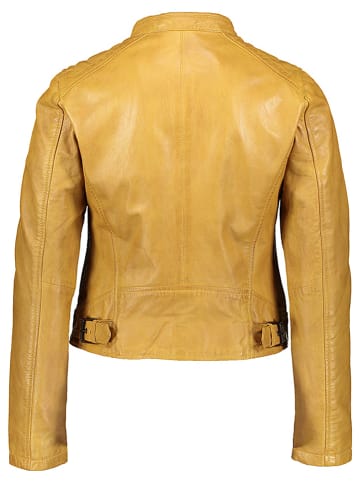 Apple of Eden Leren jas "Aoe" geel