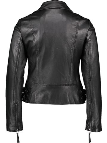 Apple of Eden Lederjacke in Schwarz