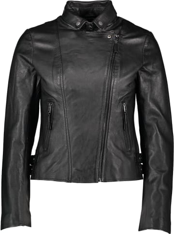 Apple of Eden Lederjacke in Schwarz