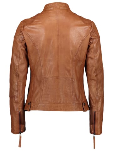Apple of Eden Lederjacke in Hellbraun