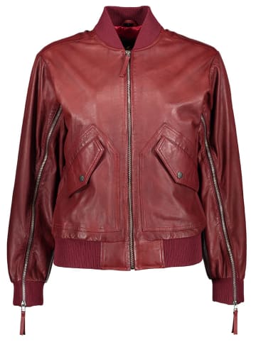 Apple of Eden Skórzana kurtka w kolorze bordowym