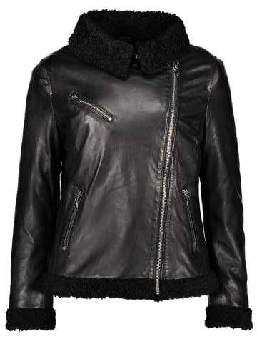 Apple of Eden Skórzana kurtka w kolorze czarnym