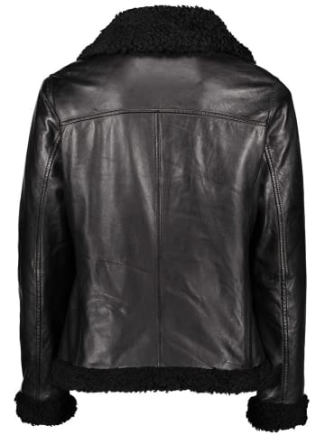 Apple of Eden Lederjacke in Schwarz