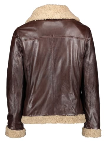 Apple of Eden Lederjacke in Braun