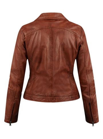 7eleven Lederjacke in Hellbraun