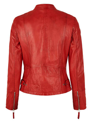 7eleven Lederjacke in Rot