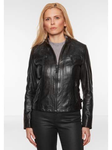 7eleven Lederjacke in Schwarz