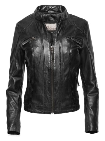 7eleven Lederjacke in Schwarz
