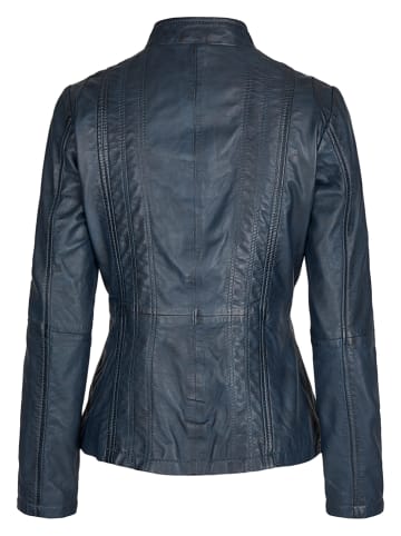 7eleven Lederjacke in Dunkelblau