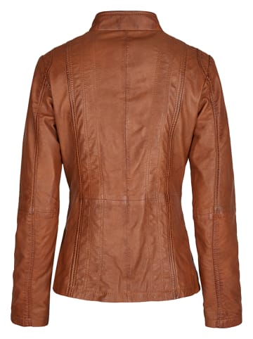 7eleven Lederjacke in Hellbraun