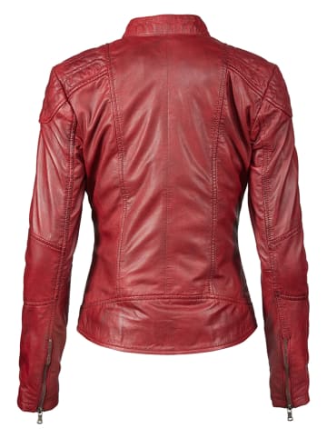 7eleven Lederjacke in Rot