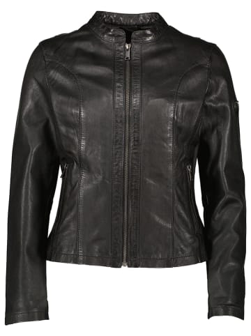 HIS Skórzana kurtka w kolorze czarnym