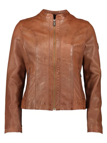 HIS Leren jas cognackleurig