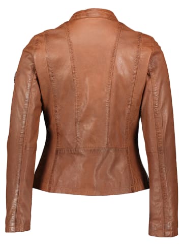 HIS Lederjacke in Cognac