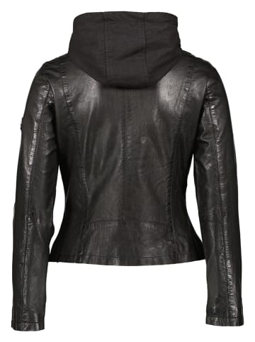 HIS Lederjacke in Schwarz