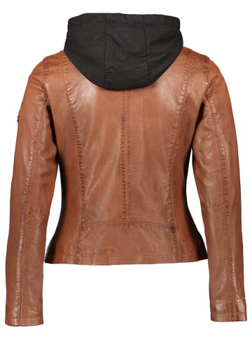 HIS Lederjacke in Cognac
