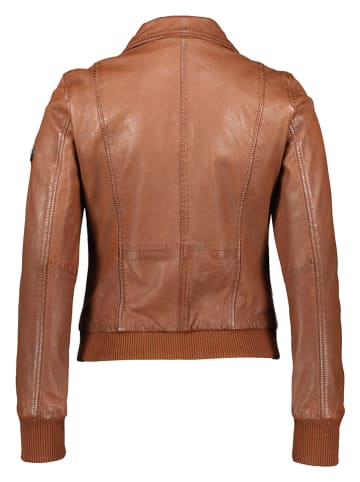 HIS Lederjacke in Cognac