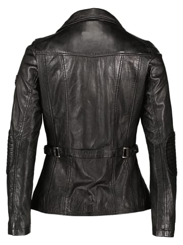 HIS Lederjacke in Schwarz