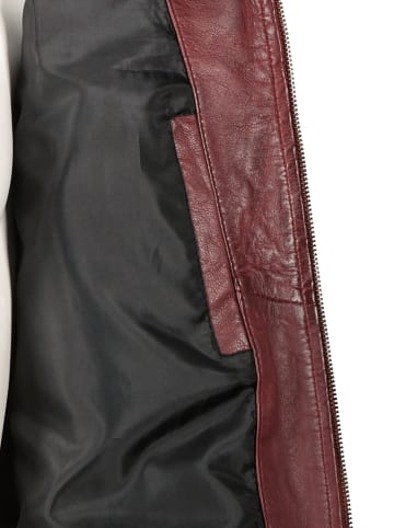 HIS Leren jas bordeaux