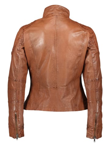 HIS Skórzana kurtka w kolorze jasnobrązowym