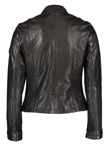 HIS Lederjacke in Schwarz