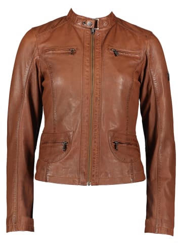 HIS Lederjacke in Camel