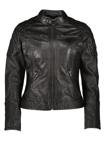 HIS Skórzana kurtka w kolorze czarnym