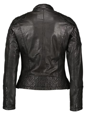 HIS Lederjacke in Schwarz