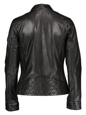 HIS Lederjacke in Schwarz