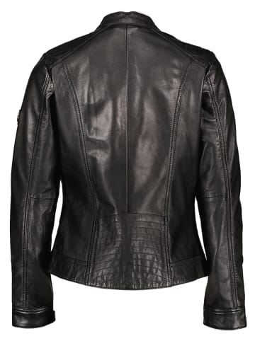 HIS Lederjacke in Schwarz