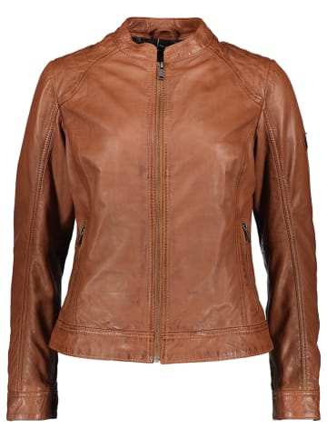 HIS Lederjacke in Cognac