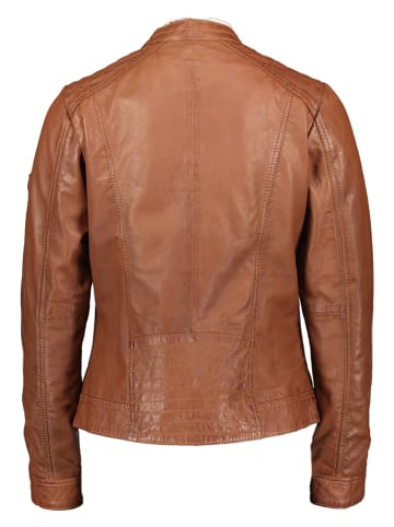 HIS Lederjacke in Cognac