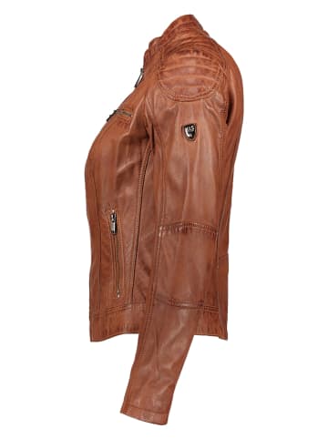 HIS Lederjacke in Cognac