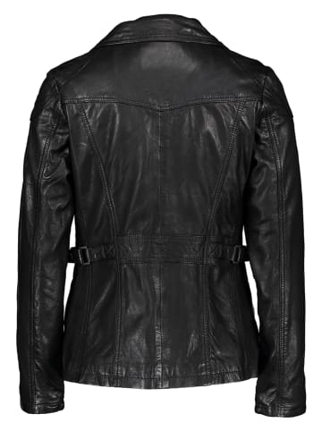 7eleven Skórzana kurtka "Muri" w kolorze czarnym