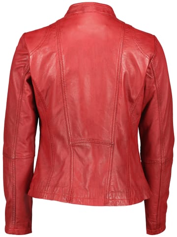 7eleven Skórzana kurtka "Palo" w kolorze czerwonym