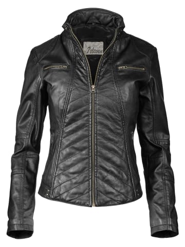 7eleven Leren jas zwart