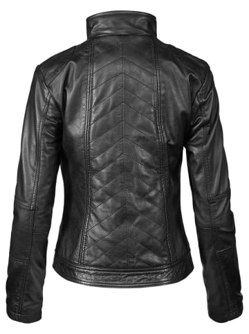 7eleven Lederjacke in Schwarz